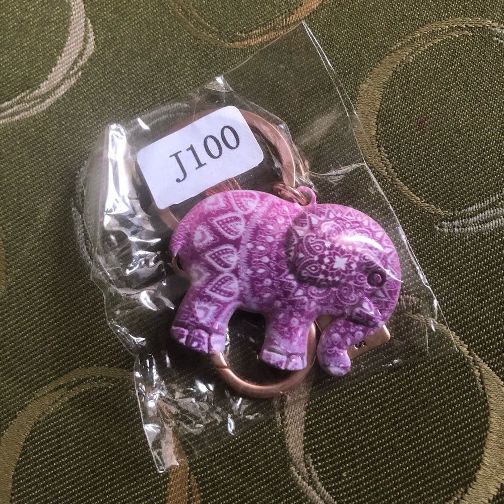 Ivory Ella Brass Tassel Keychain